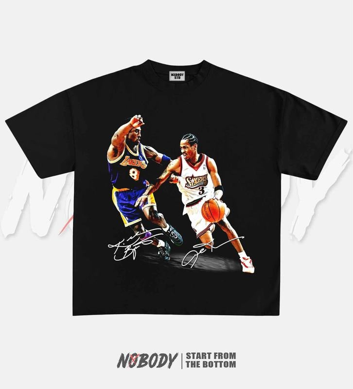 KOBE VS IVERSON GRAPHIC TEE | VINTAGE GRAPHIC T-SHIRT SWEATSHIRT HOODIE | SPORT TEE | GIFT FOR FAN 1.0