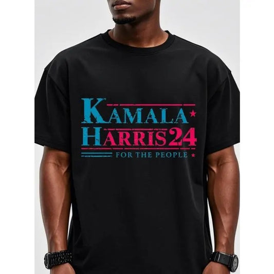 Kamala HARRIS FOR THE PEOPLE KAMALA HARRIS Soft T-Shirts For Men Crew Neck Casual T-Shirt Mens Cotton T-Shirts For Men Cotton T-Shirts For Men Funny Running Made in USA
