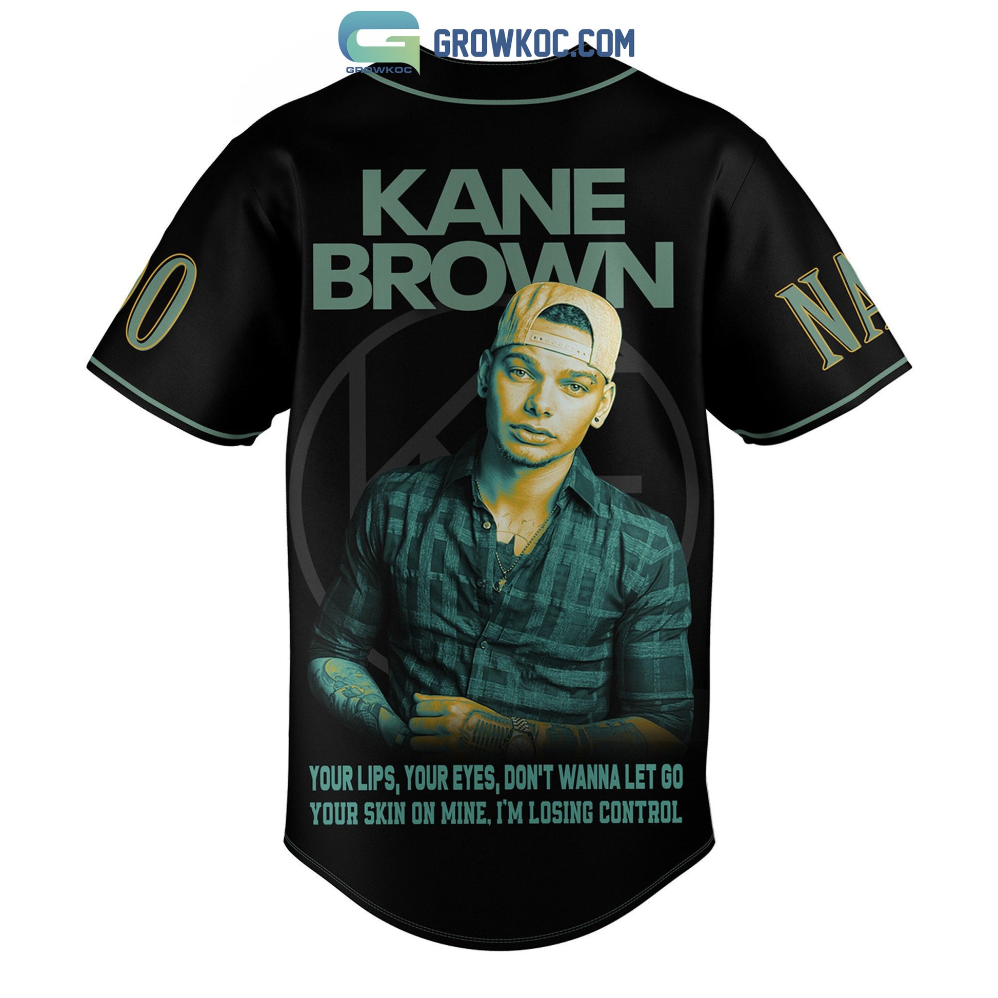 Kane Brown Country Music Personalized Baseball Jersey
