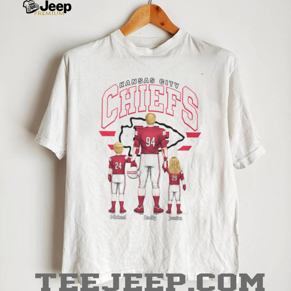 Kansas City Chiefs Custom Name Number Best Dad Ever Football T Shirt