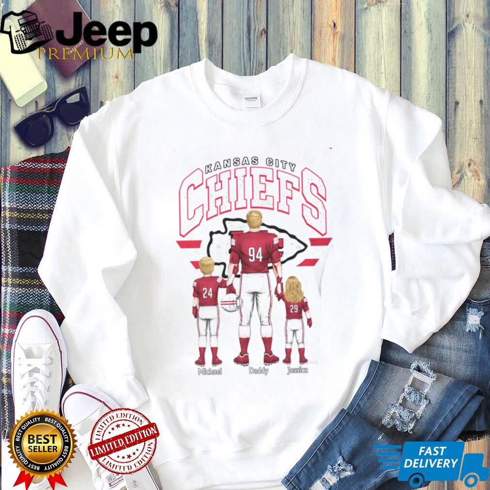Kansas City Chiefs Custom Name Number Best Dad Ever Football T Shirt