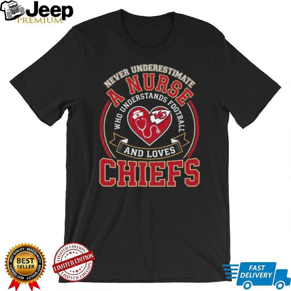 Kansas City Chiefs Football Nurse Stethoscope Heart Vintage Red Fan Men Women T Shirt