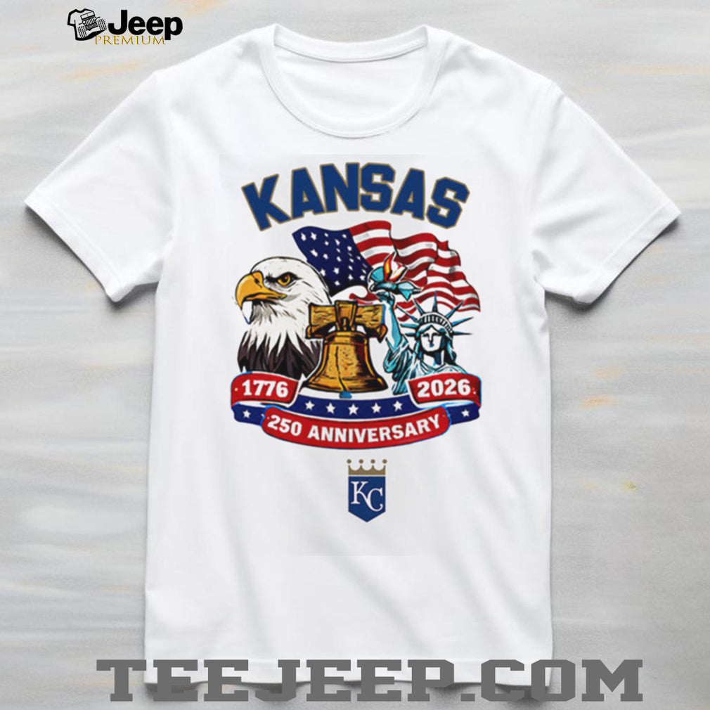 Kansas City Royals 250th Anniversary 1776 2026 Patriotic Baseball Jersey T Shirt