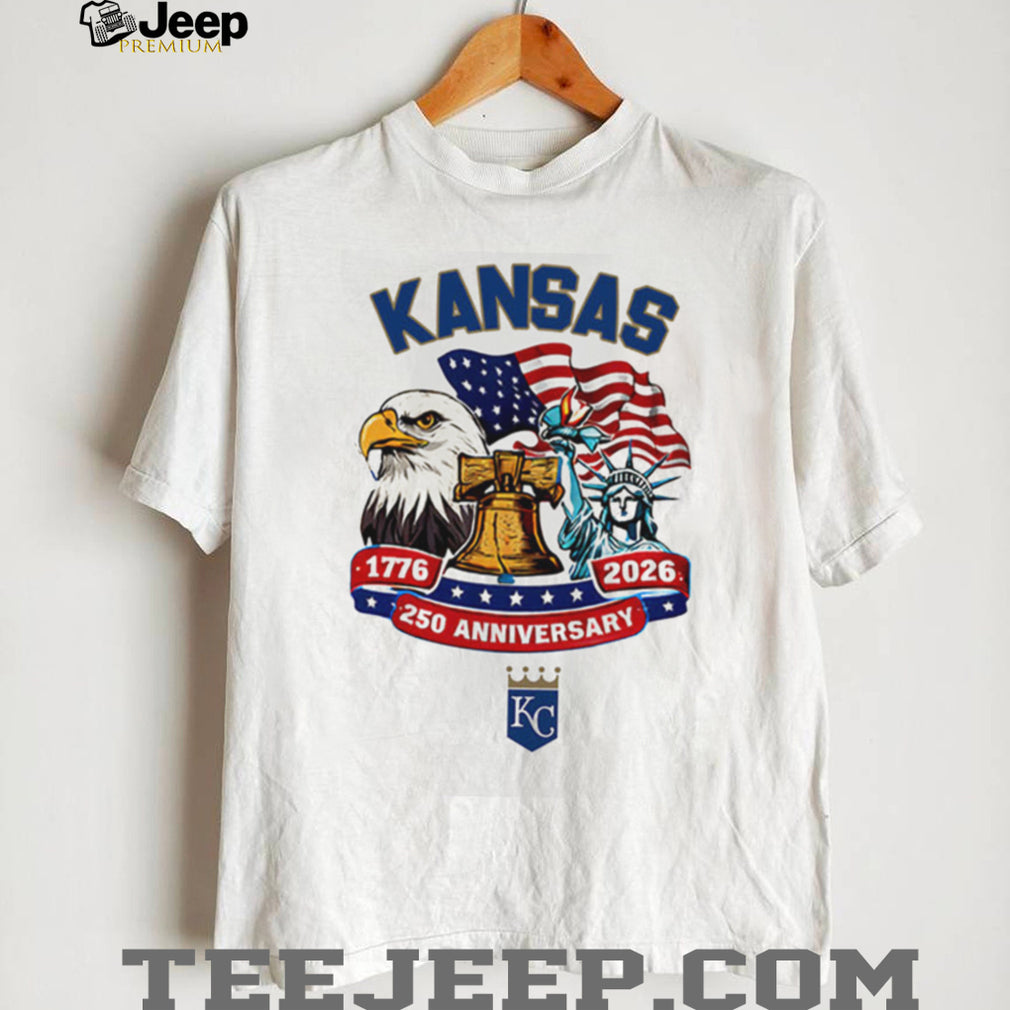Kansas City Royals 250th Anniversary 1776 2026 Patriotic Baseball Jersey T Shirt