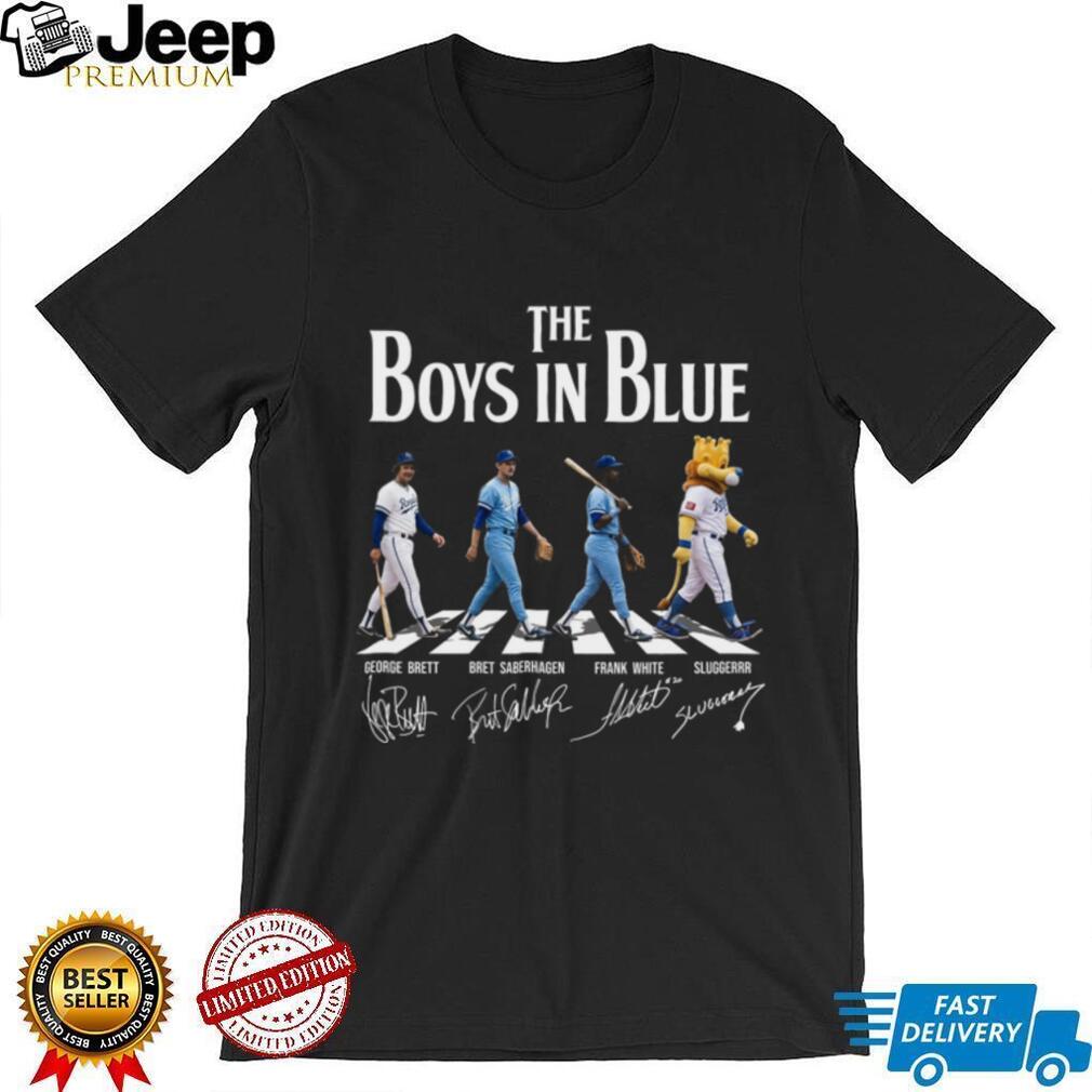 Kansas City Royals Boys In Blue Vintage Baseball Iconic Team Roster Shirt