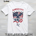 Kansas City Royals Celebrating America’s 250th Anniversary Custom Baseball Jersey T Shirt
