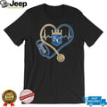 Kansas City Royals Stethoscope Heartbeat Nurse & Medical Fan T Shirt