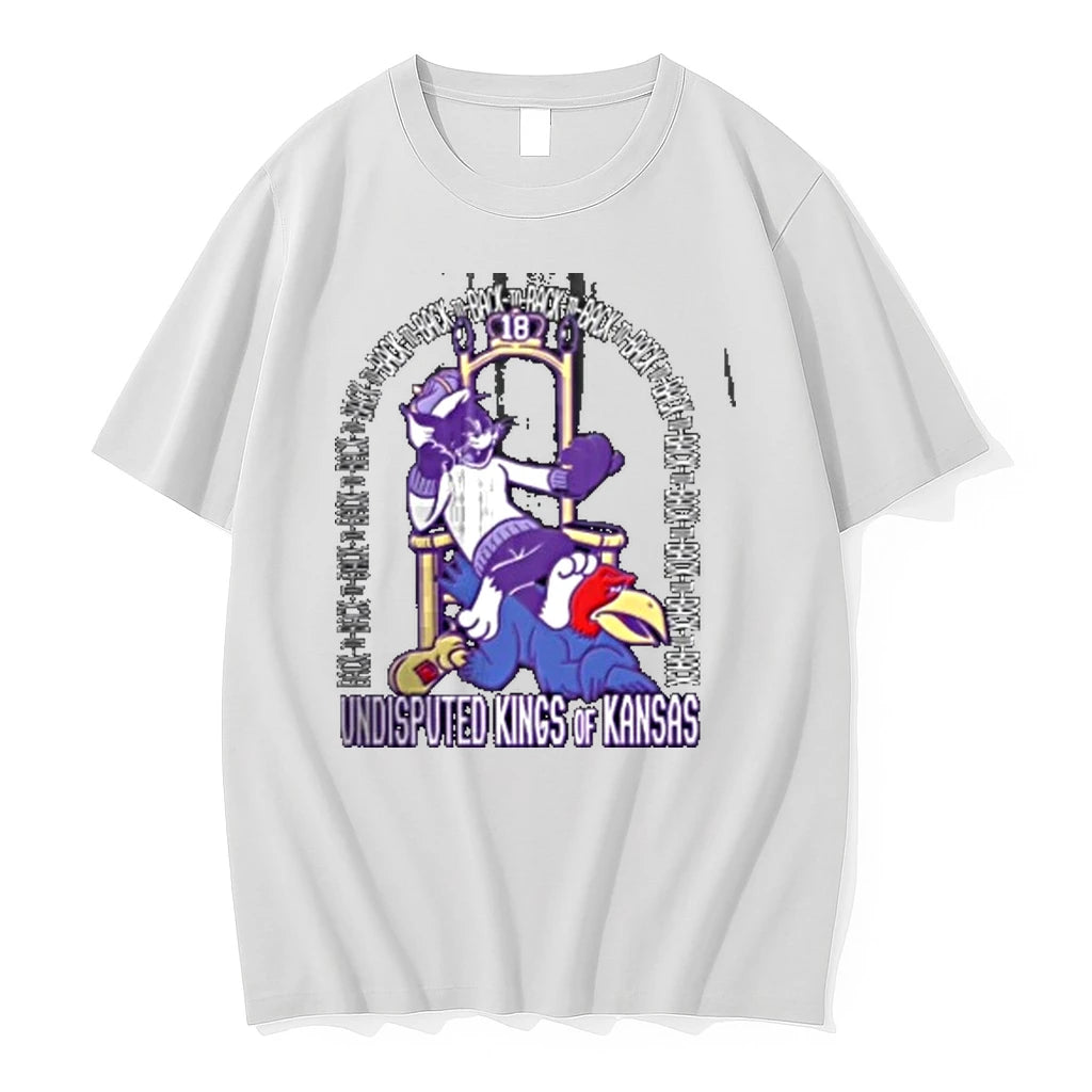 Kansas Jayhawks Vs Kansas State Wildcats Undisputed Kings Of Kansas Back To Back Straight Tshirts
