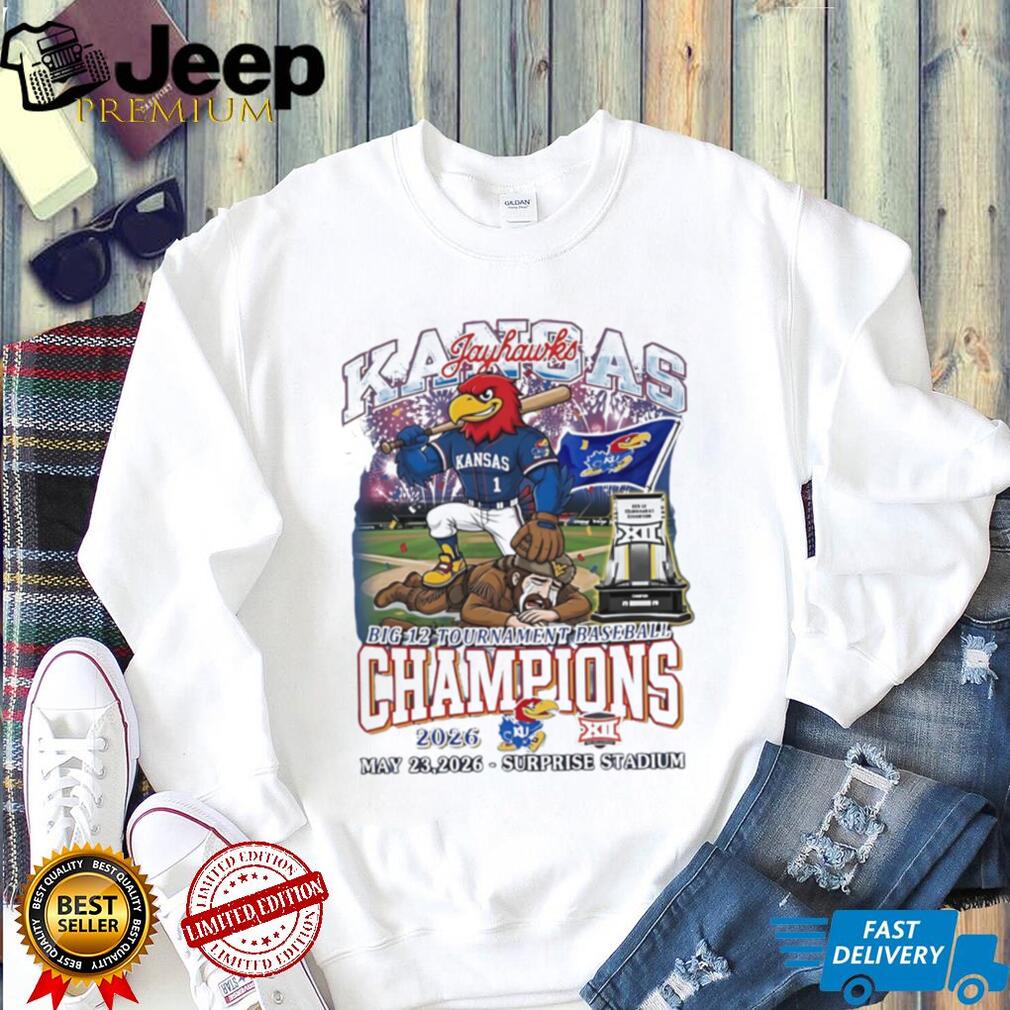 Kansas Jayhawks big 12 Tournament Baseball Champions May 23 2026 shirt