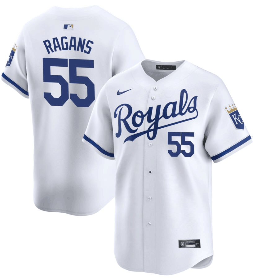 Kansas City Royals #55 Cole Ragans White 2024 Home Limited Cool Base Stitched