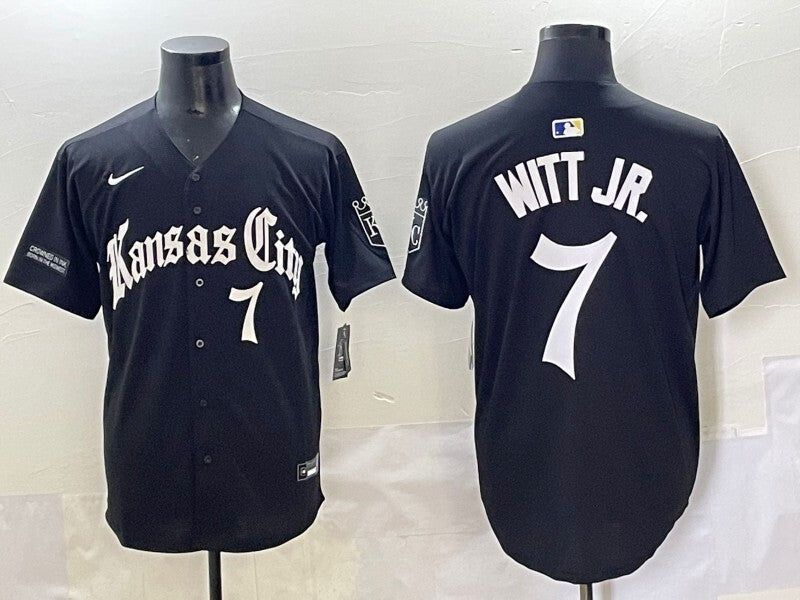 Kansas City Royals #7 Bobby Witt Jr. Royals 5 Collaboration Style 1