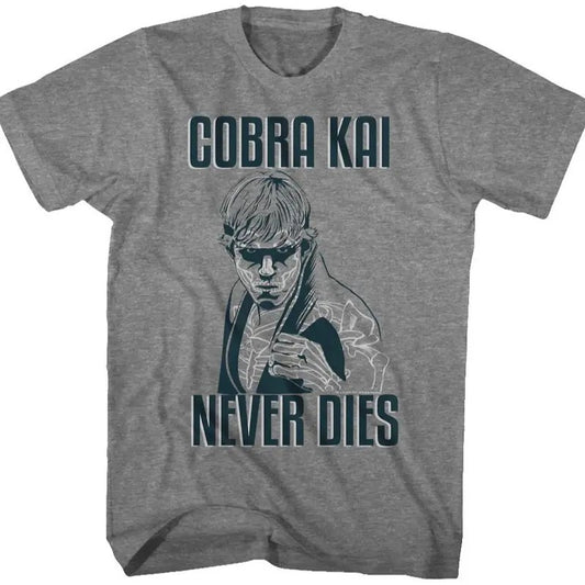 Karate Kid Cobra Kai Never Dies T-Shirt, 80s Movie, Vintage Tee, T-shirt for 1980s, T-shirt for men or women Classic Cotton