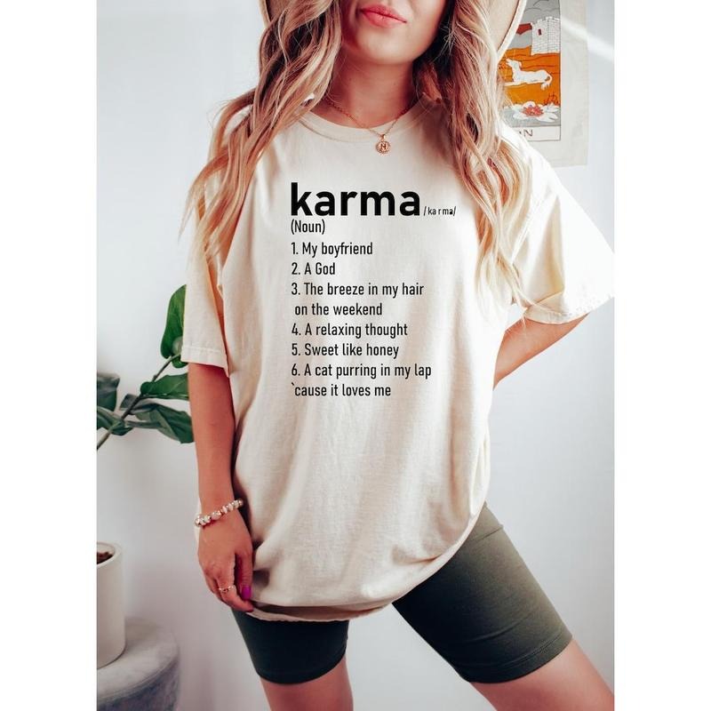 Karma T-Shirt, Swifftiee Merch, Midnights,  Swifftiie Merch,Karma Gift, Karma Definition, All Too Well.