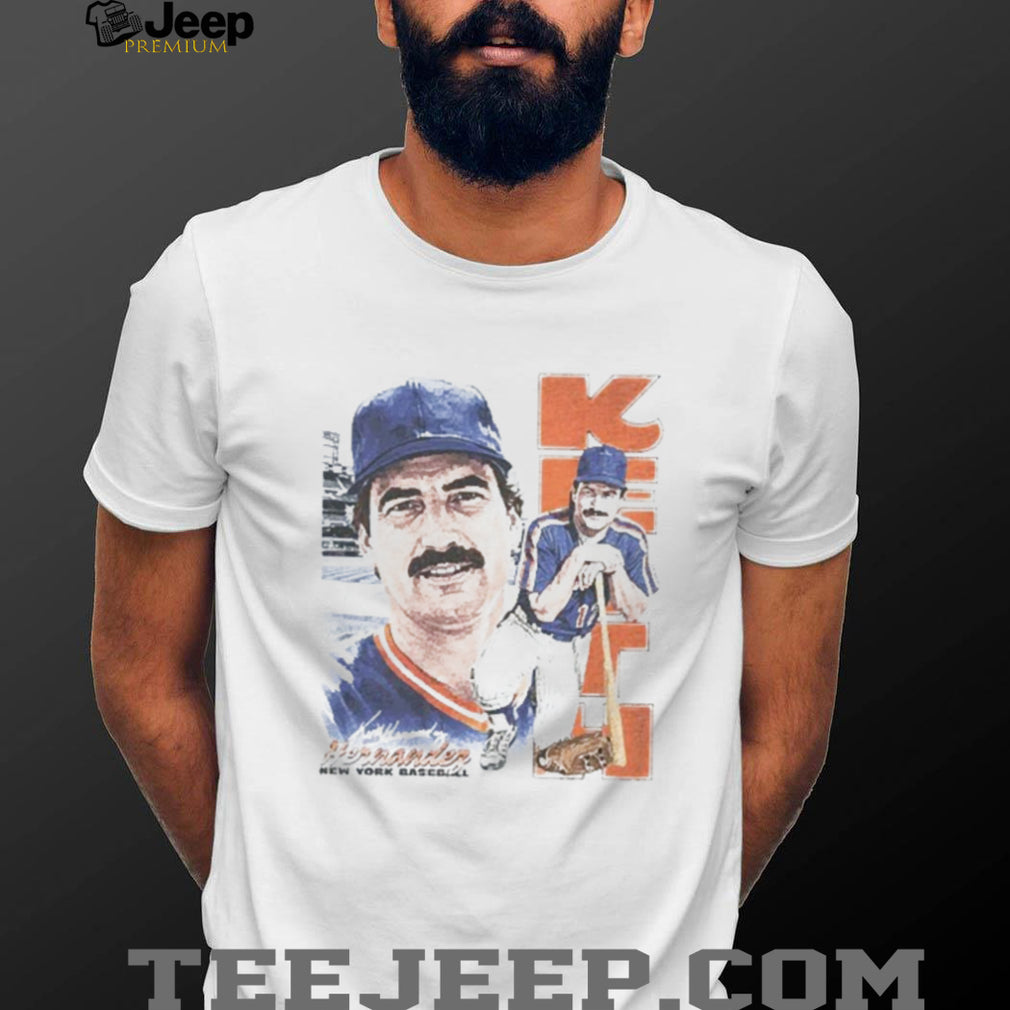 Keith Hernandez New York Baseball Legend Retro Portrait T Shirt