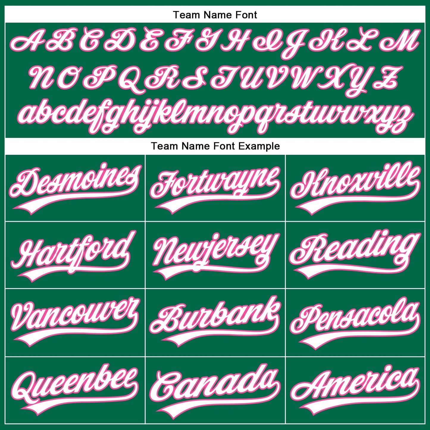 Custom Kelly Green White Pinstripe Pink Authentic Baseball Jersey
