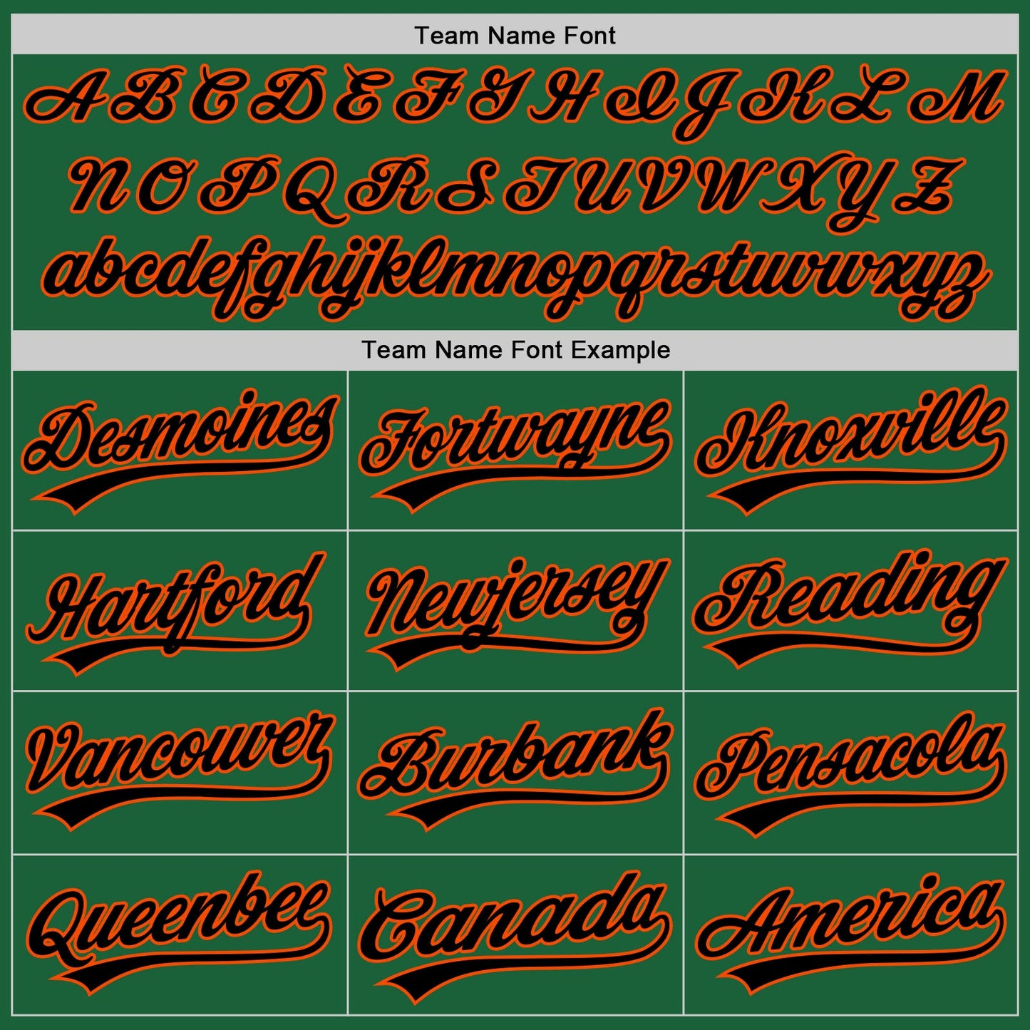 Custom Kelly Green Black-Orange Authentic Throwback Baseball Jersey