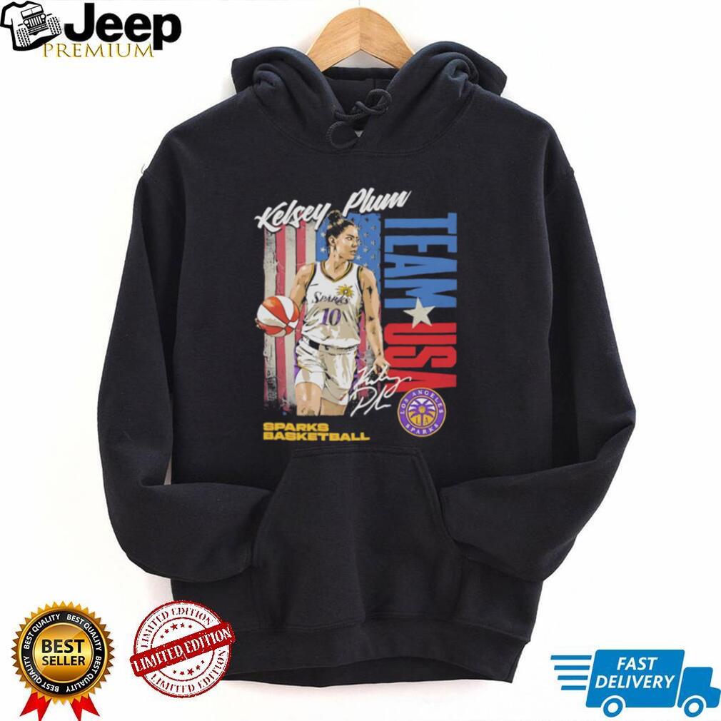 Kelsey Plum Team USA Sparks Basketball Olympic Style Graphic T Shirt