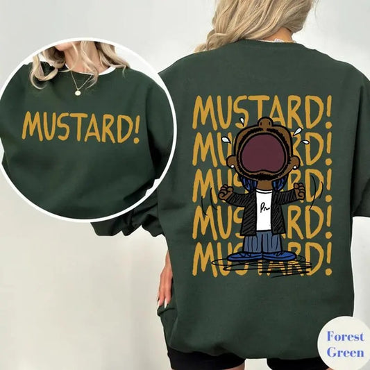 Kendrick Lamar Mustard Shirt, Kdot T Shirt, Mustard Sweatshirt, Gnx Sweater, Tv Off, Sweatshirt, Unisex Sweater Pullover Tee