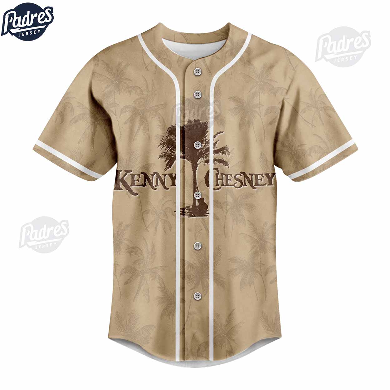 Kenny Chesney No Shoes Eras Custom Baseball Jersey For Fans - Padres Jersey Oasis: Elevate Your Baseball Style... (Image 2)