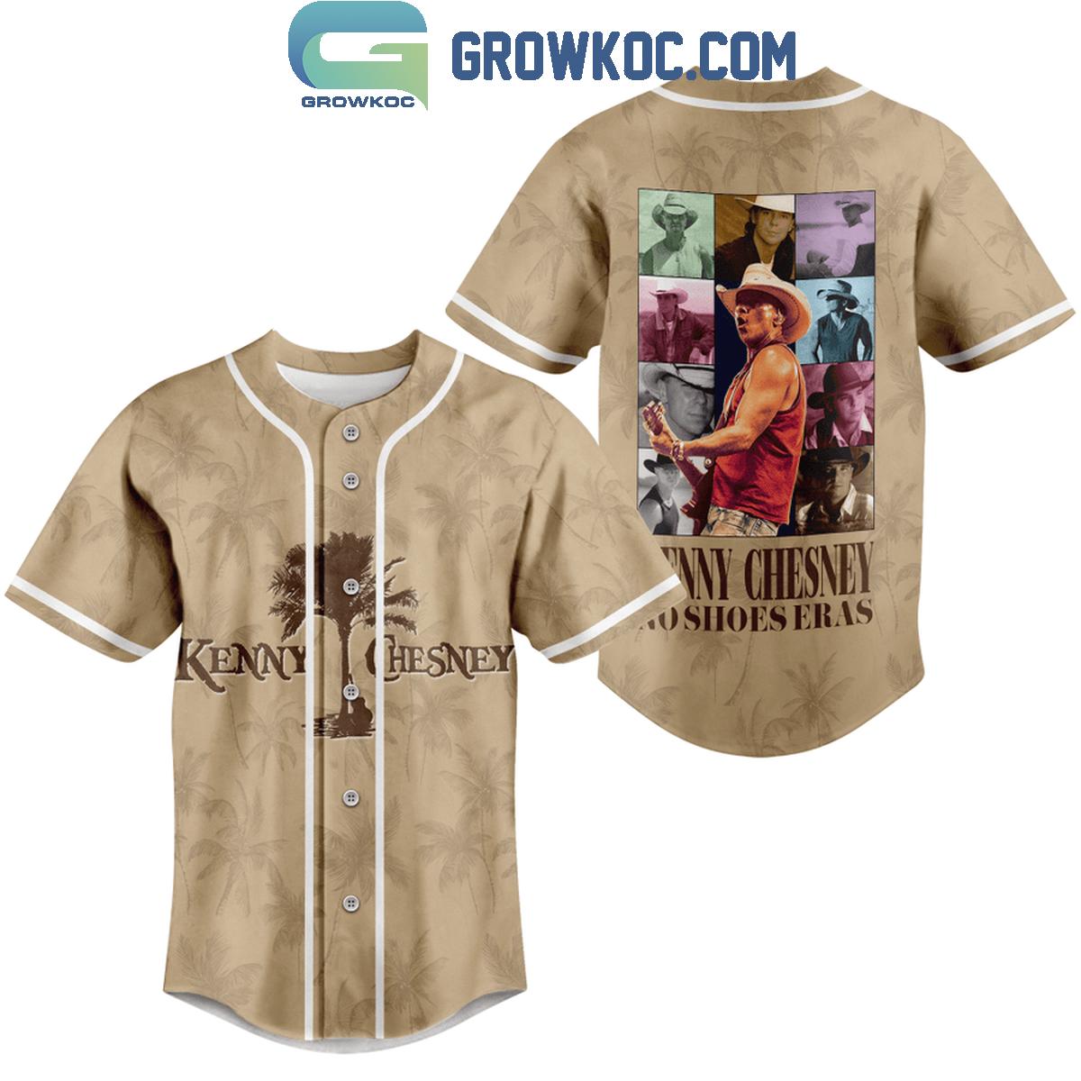 Kenny Chesney No Shoes Eras Personalized Baseball Jersey Brown Design