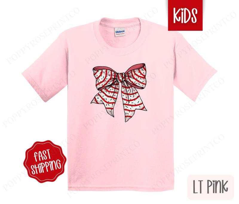 Kids Christmas Shirt - Christmas Cake Children's Tshirt - Youth Holiday Tee Gildan