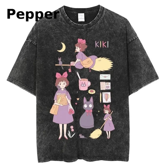 Kiki's Delivery Service Graphic T-Shirt, Anime Shirt