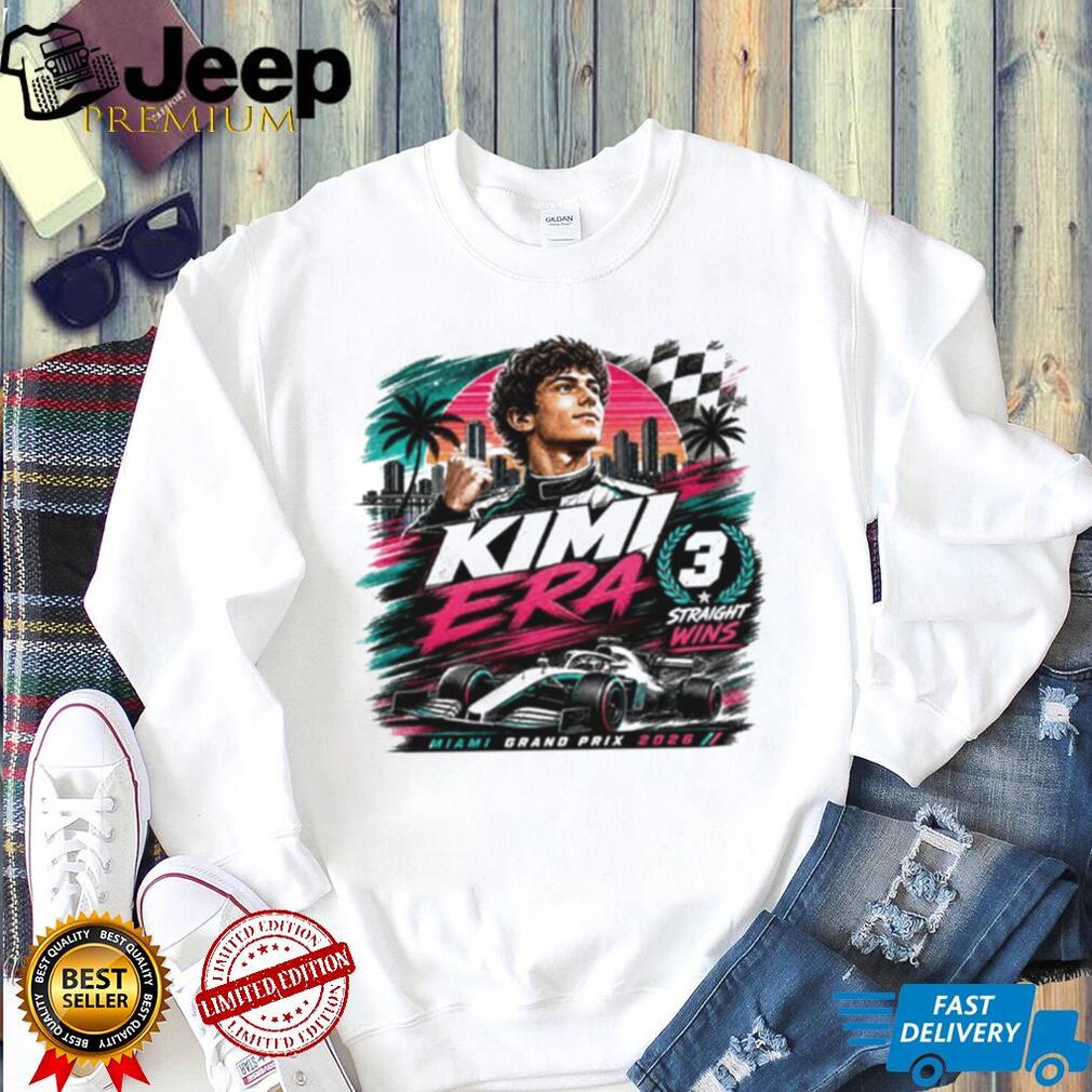 Kimi Era Miami Grand Prix 2026 Racing Champion Winner Retro Vintage Men Women Fans T Shirt
