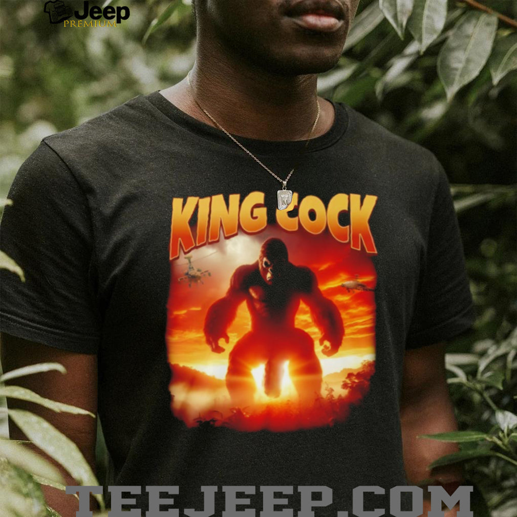 King Cock Gorilla Kaiju Sunset Parody Movie Poster T Shirt