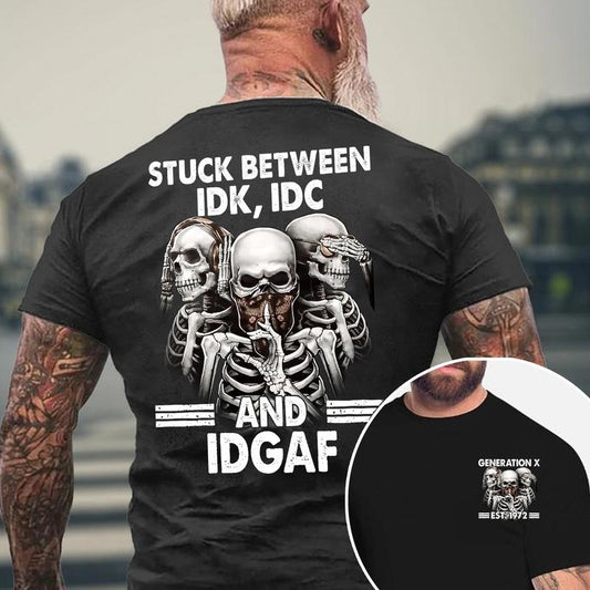 KingZlia Shop Gen X Personality Customize Year Badass Generation T-shirt 100% Cotton Unisex Comfort Womenwear Graphic Crew Neck Long Sleeve Autumn Casual Christmas Pull On - Collar, Embroideredstyle{n002}3