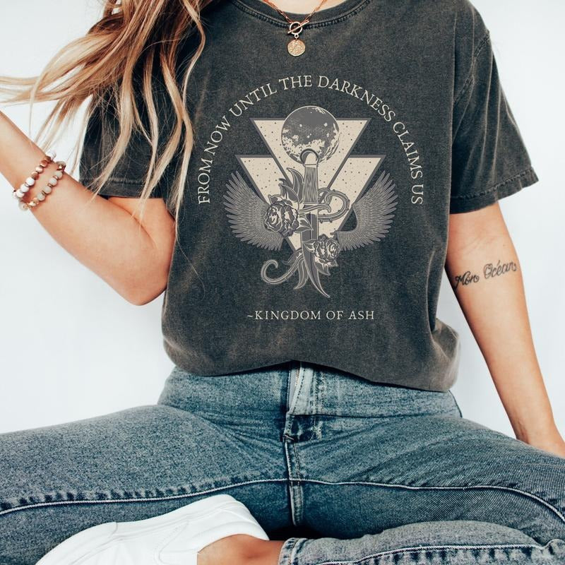 Kingdom Of Ash The Thirteen Bookish T-Shirt Throne Of Glass Sarah J Maas Shirt Manon Blackbeak Dark Academia Shirt Night Court
