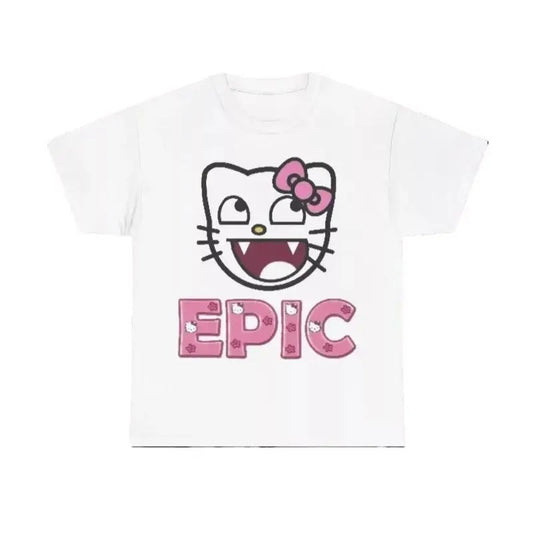 Kitty Epic Face T Shirt grunge y2k emo scene tapout goth amity affliction, Womenswear Top