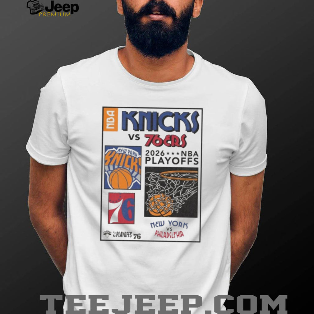 Knicks vs 76ers 2026 NBA Playoffs Matchup Graphic T Shirt