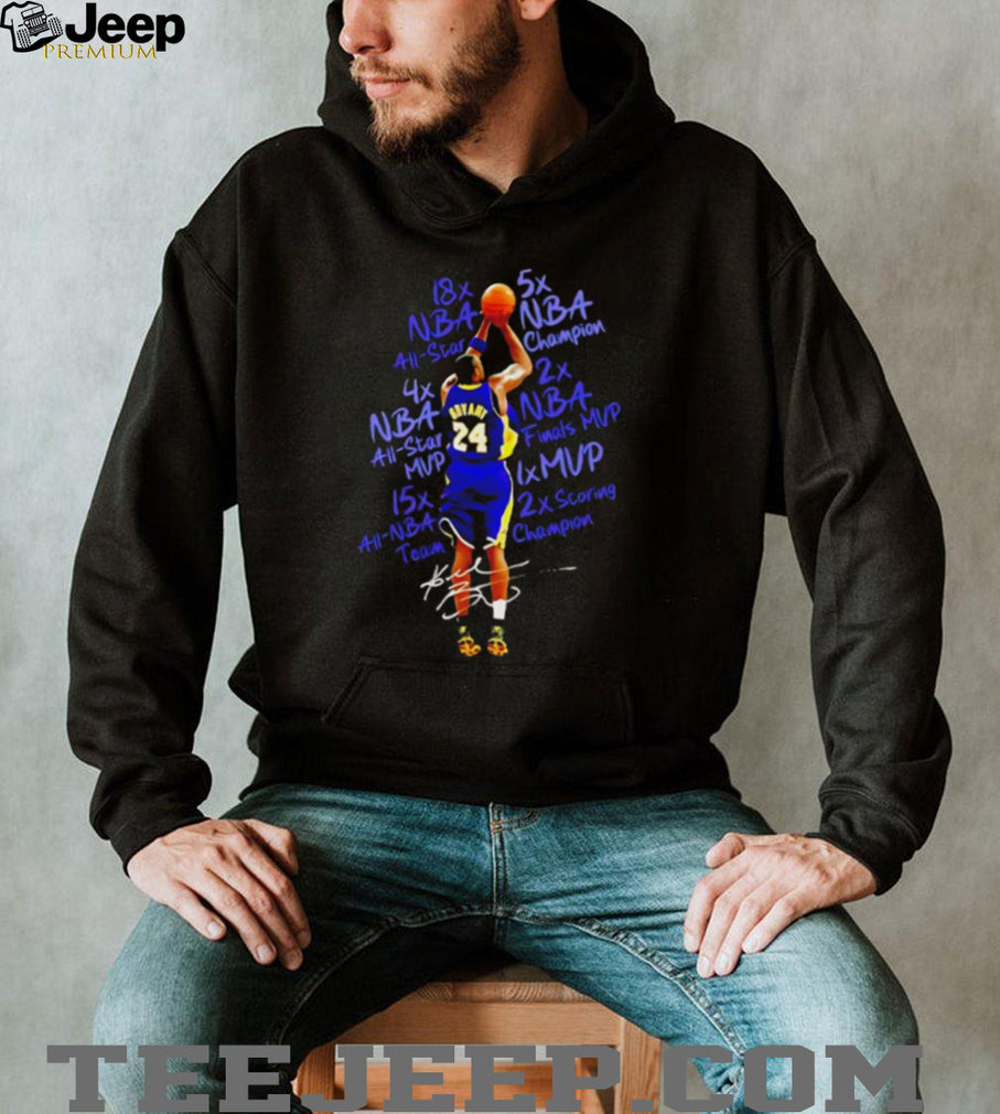 Kobe Bryant Career Stats 24 Basketball Tribute T Shirt
