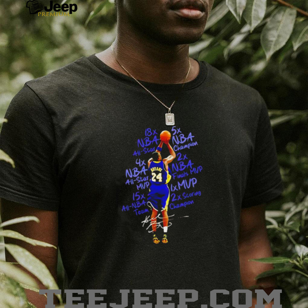 Kobe Bryant Career Stats 24 Basketball Tribute T Shirt