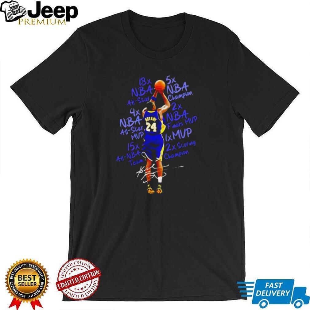 Kobe Bryant Career Stats 24 Basketball Tribute T Shirt