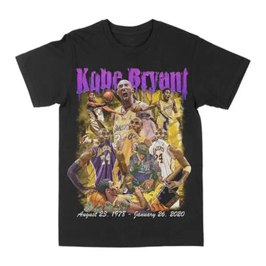 Kobe Bryant Dates Graphic Tee | Vintage Tee Graphic T-Shirt Sweatshirt Hoodie | Sport Tee - Gift For Fan