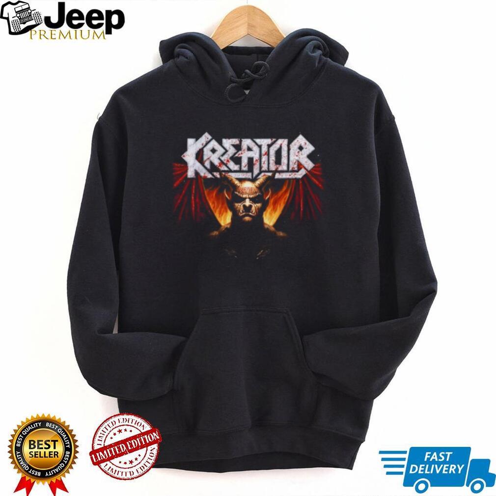 Kreator Band Demon Fire Wings Heavy Metal Graphic T Shirt