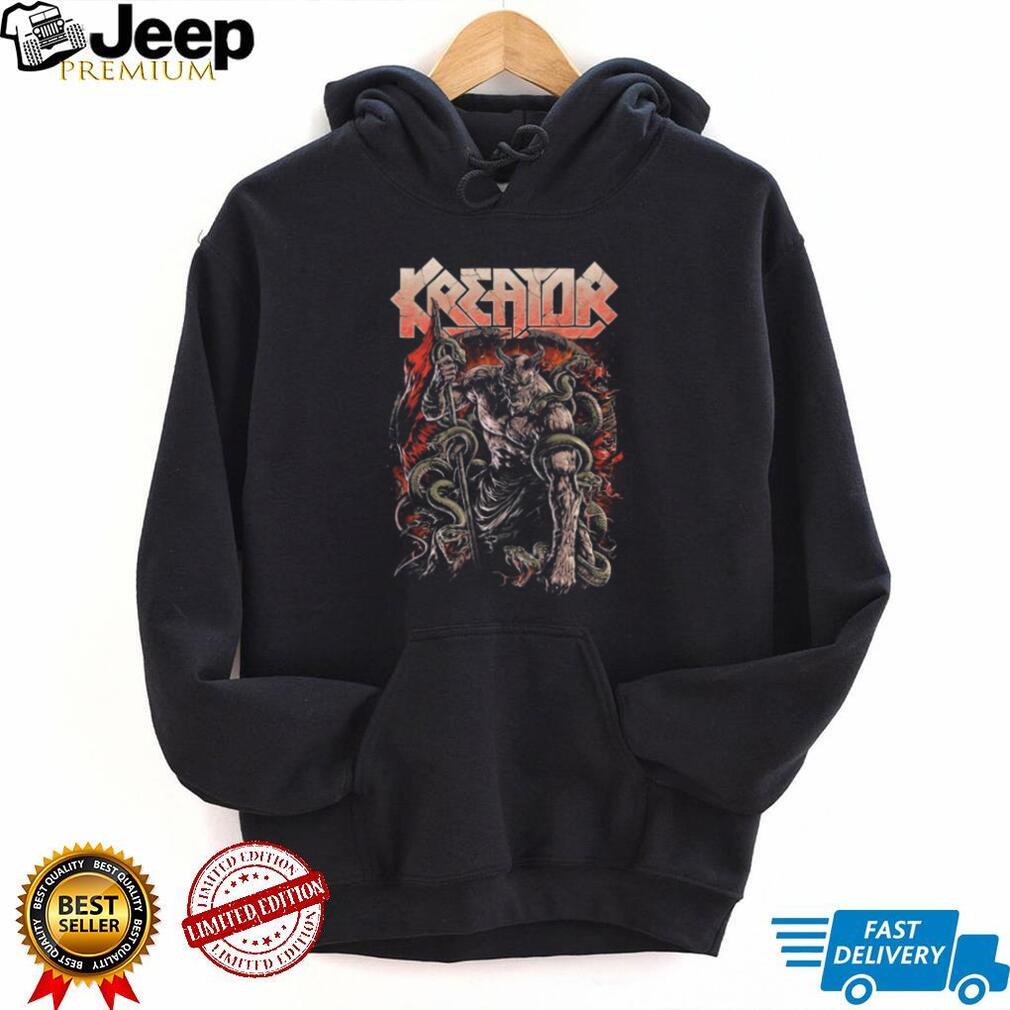 Kreator Demon Snake Charmer Staff Battle Thrash Metal T Shirt