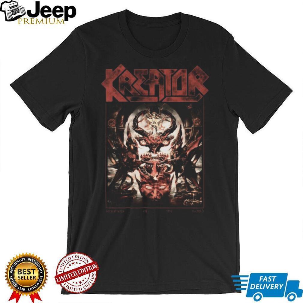 Kreator Krushers Of The World Demon Skull Throne Thrash Metal T Shirt