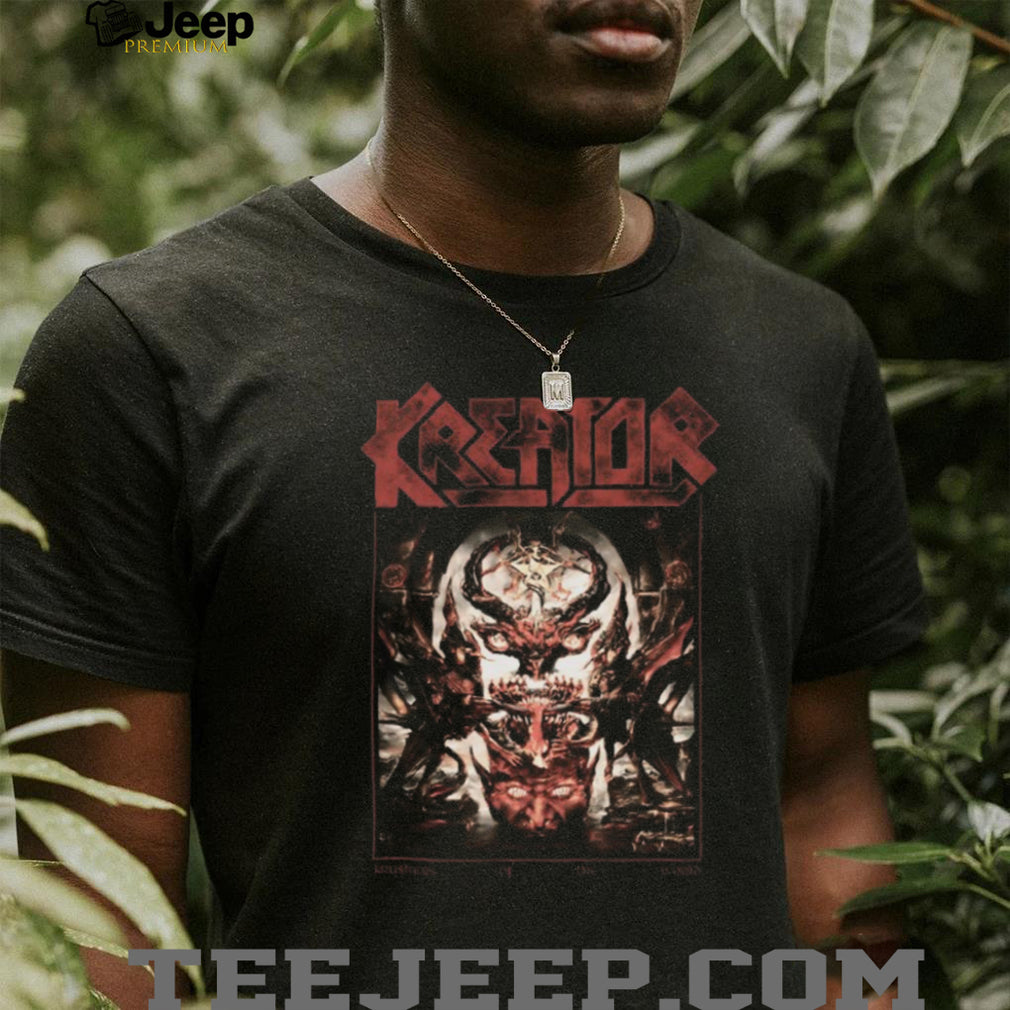 Kreator Krushers Of The World Demon Skull Throne Thrash Metal T Shirt