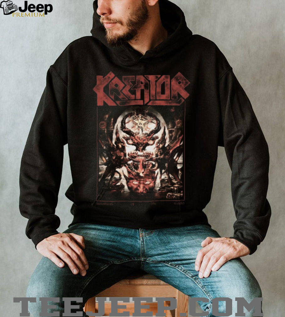 Kreator Krushers Of The World Demon Skull Throne Thrash Metal T Shirt