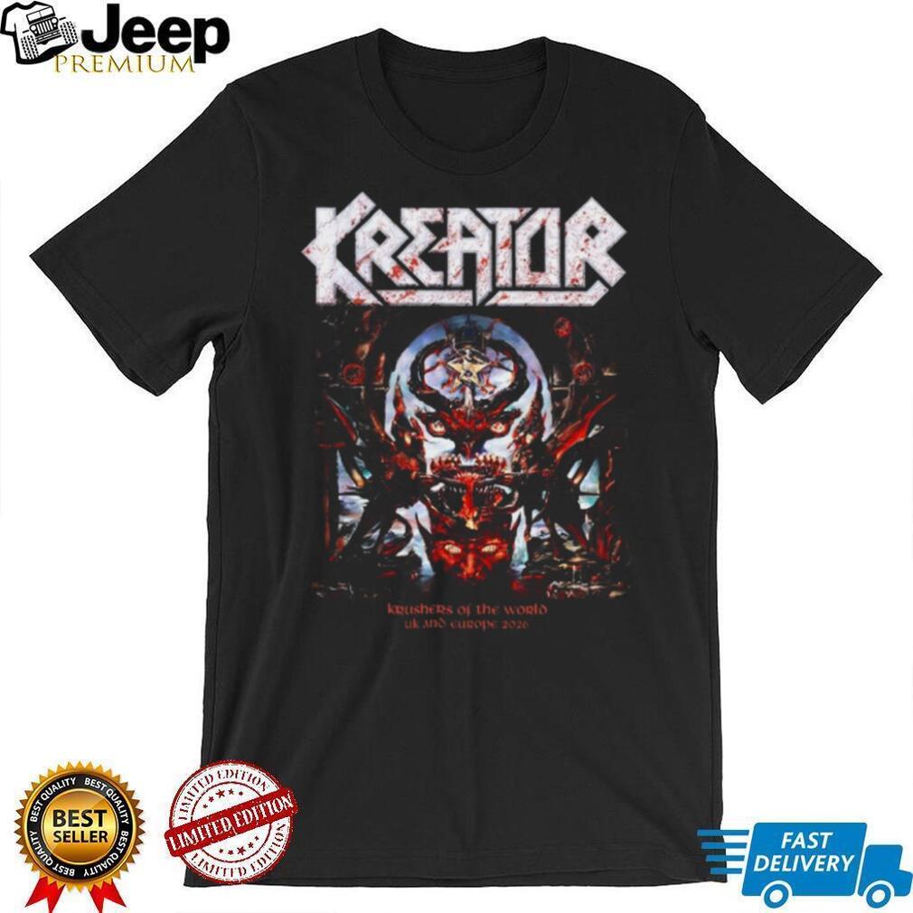Kreator Krushers of the World UK and Europe 2026 Tour T Shirt