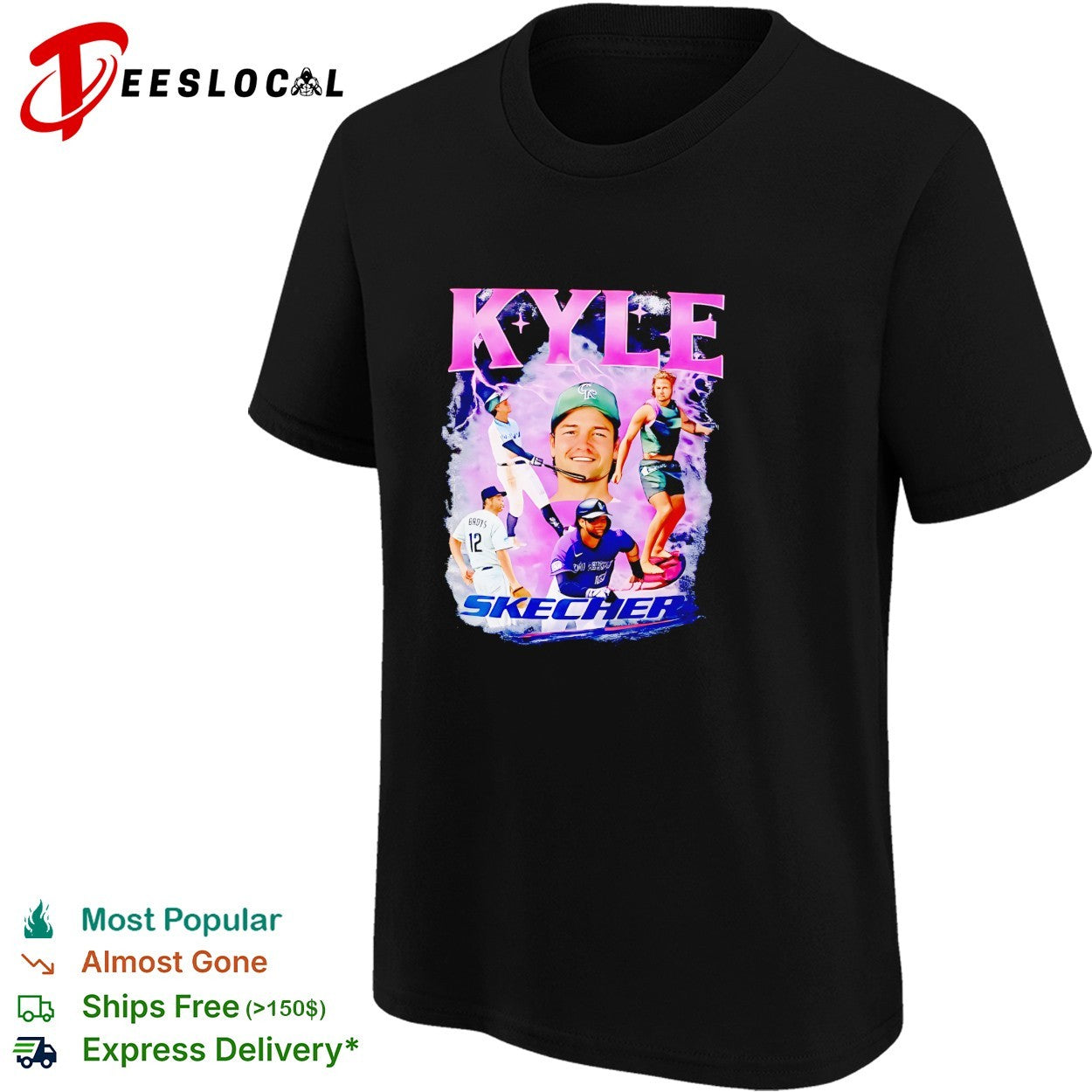 Kyle Colorado Rockies baseball player collage shirt