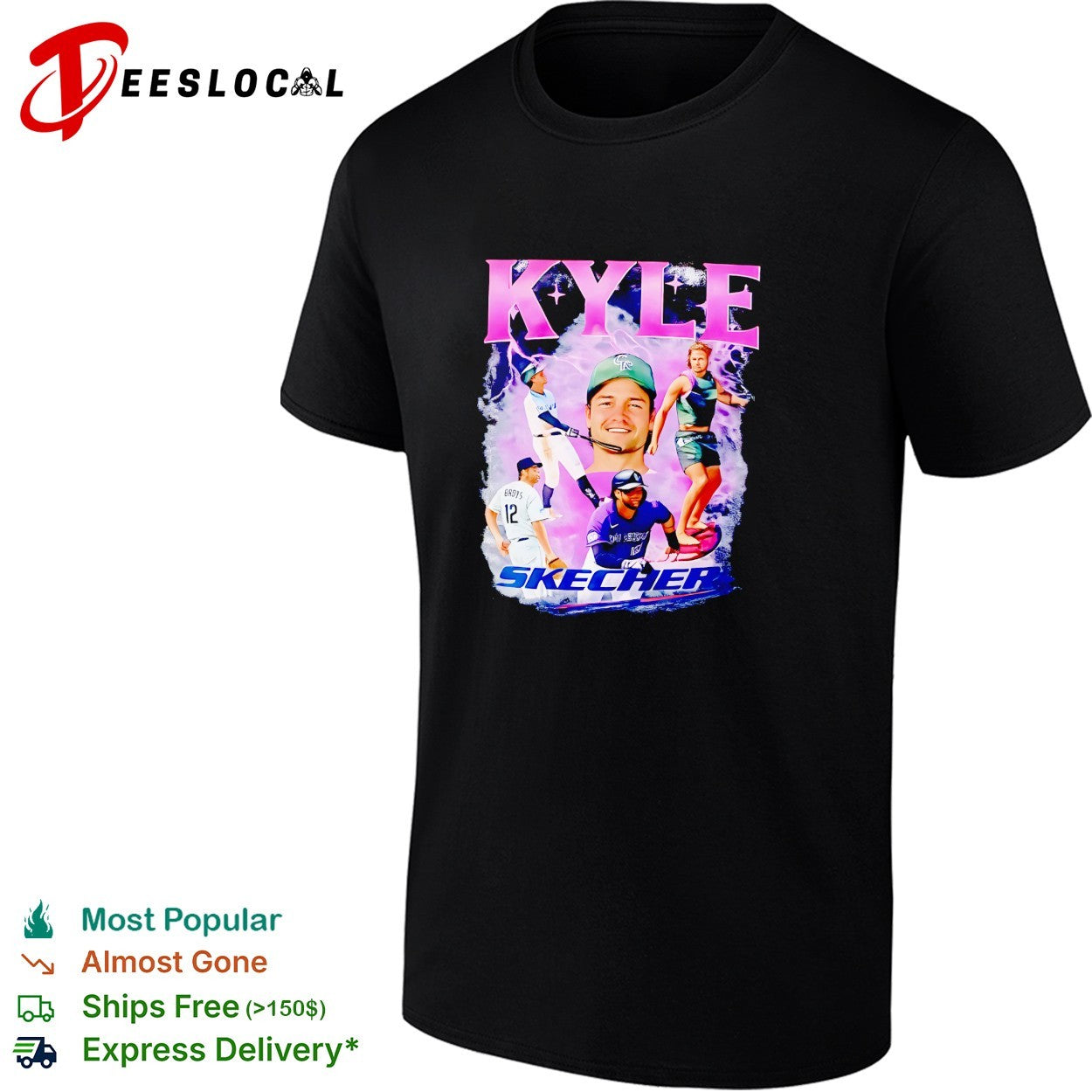 Kyle Colorado Rockies baseball player collage shirt