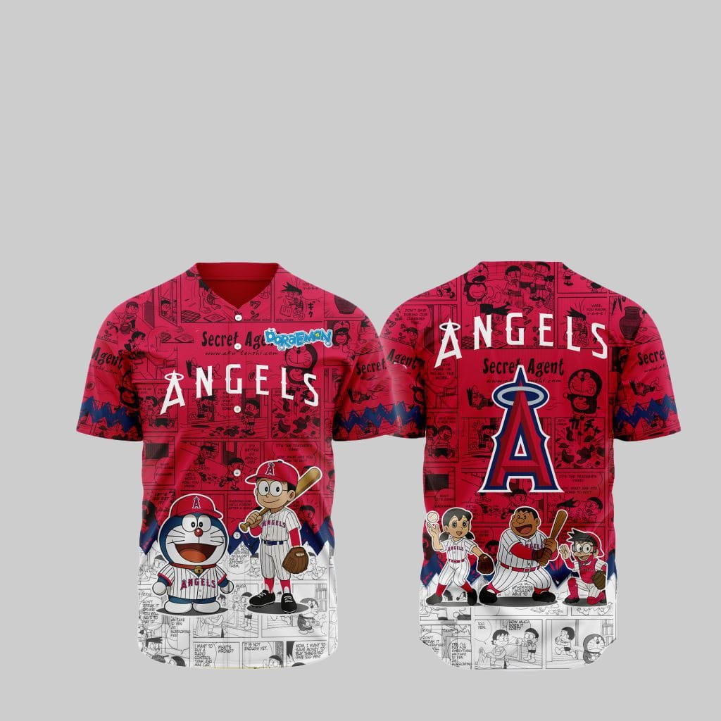 LA Angels Doraemon Jersey 2025 - Grishko.com T-Shirts, Hoodie, Sweatshirt | WearSparks.com