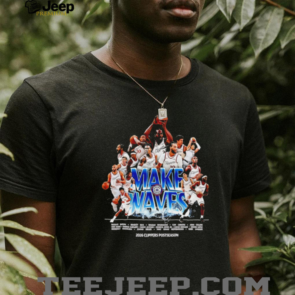 LA Clippers 2026 Postseason Make Waves Team Roster T Shirt