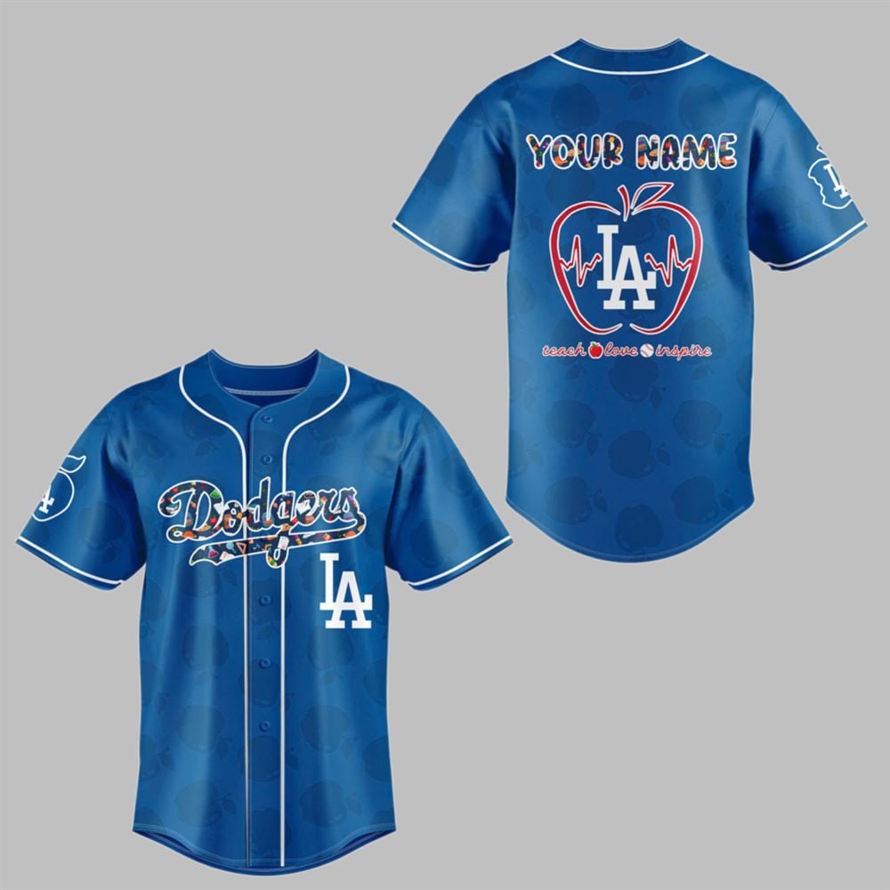 LA Dodgers TEACHER NIGHT Baseball Jersey Combo 2025 - Grishko.com T-Shirts, Hoodie, Sweatshirt | WearSparks.com (Image 1)