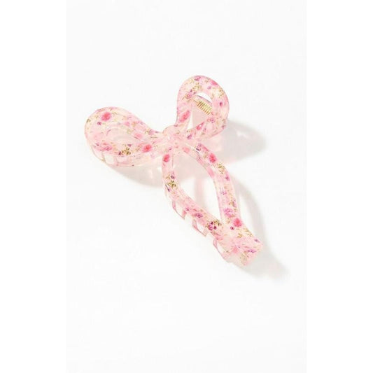 LA Hearts Women's Floral Bow Hair Claw Clip