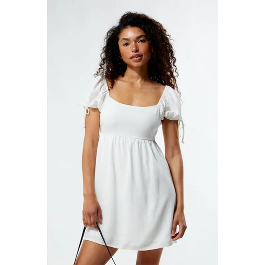 LA Hearts Women's Open Back Babydoll Dress