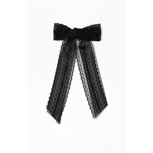 LA Hearts Women's Piper Lace Bow Hair Barrette